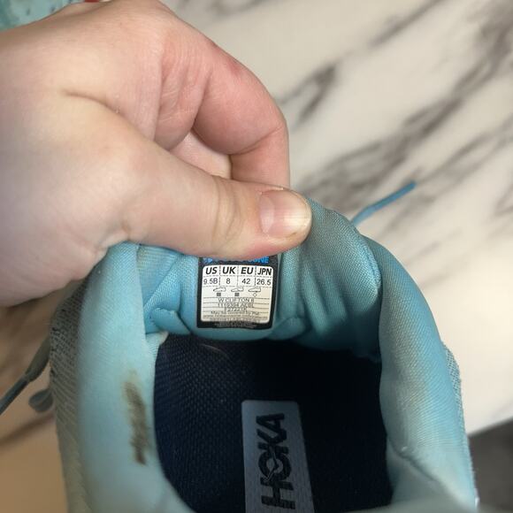 Hoka One One Womens Clifton 8 Blue Running Shoes Sneakers Size 9.5B - Picture 9 of 11